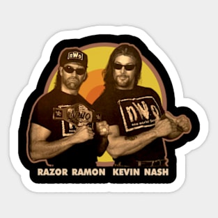 Kevin & Razor Ramon Sticker